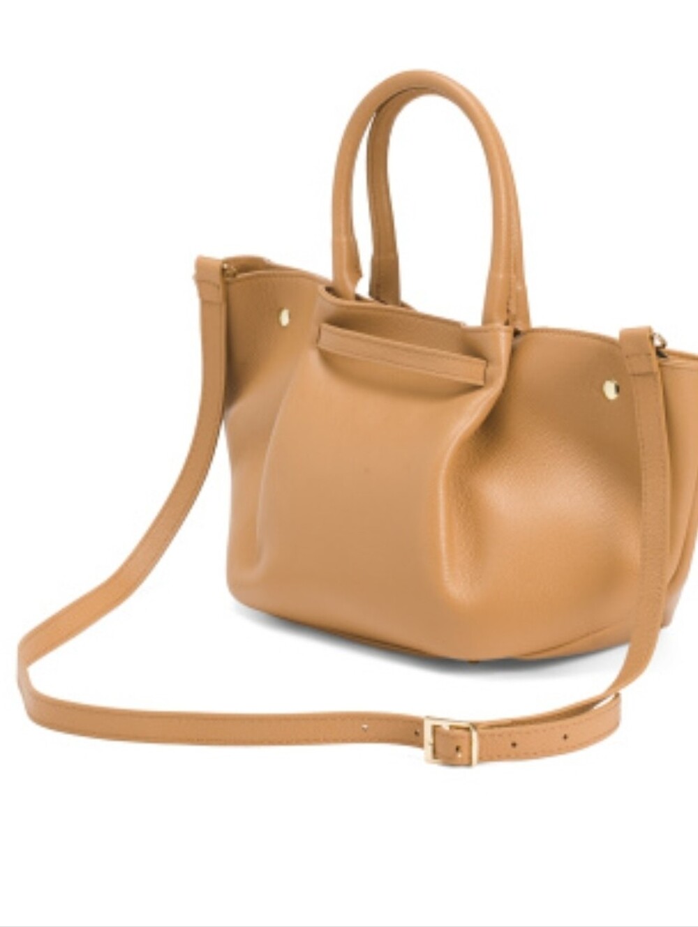 Italian Tan Leather East West Purse - Picture 2 of 13